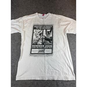 Dragon Ball Z: Burst Limit T Shirt Mens M White Goku and Cell Video Game Atari